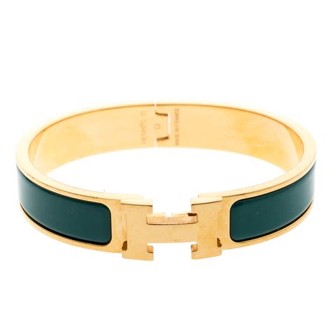 hermes green enamel bracelet|Hermes enamel bracelets for women.